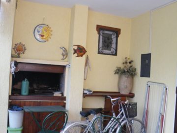 patio con barbecue